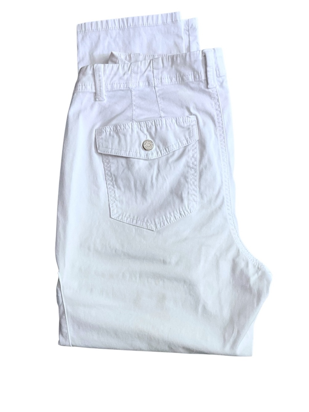 WHBM The Slim Crop White Cargo Pants - Picture 7 of 14